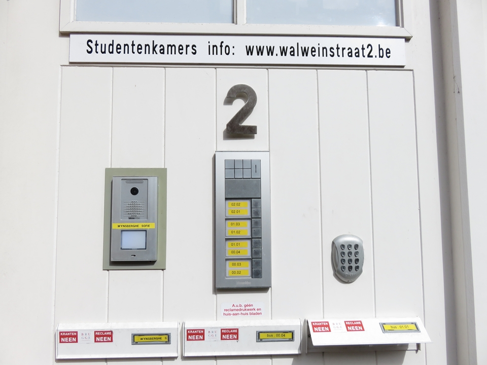 deurbellen studentenkot Brugge